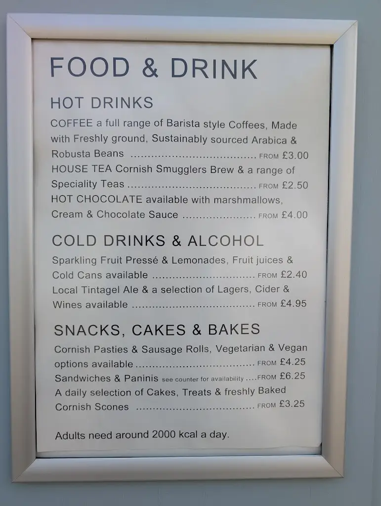 Menu_Tintagel Castle The Beach Cafe_Tintagel_image_1