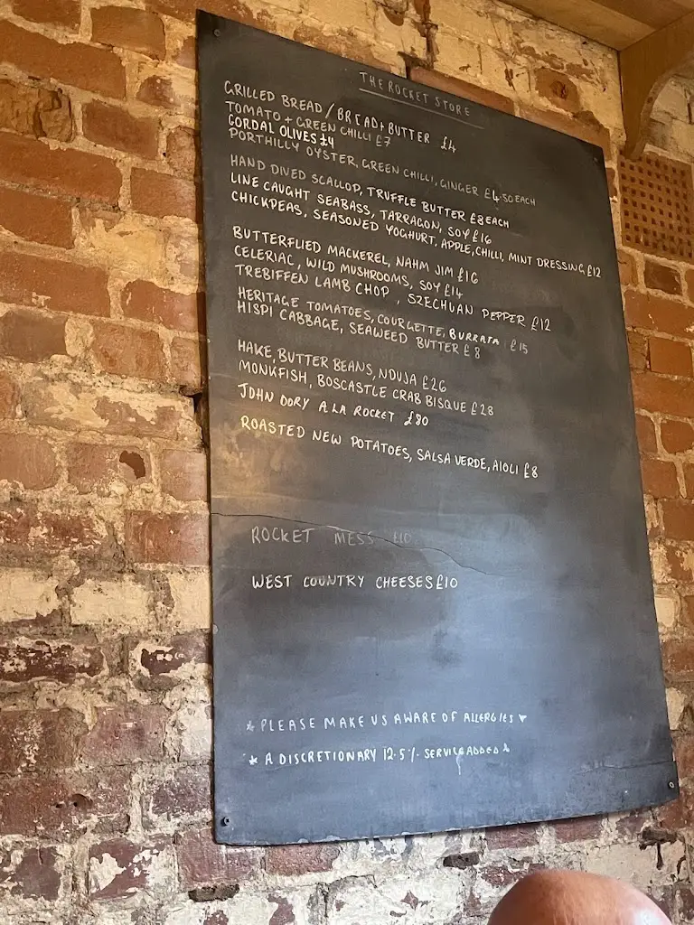 Menu_The Rocket Store_Tintagel_image_1