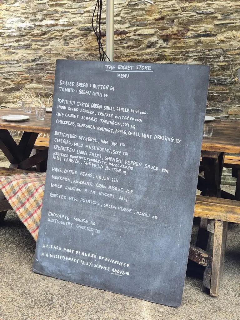 Menu_The Rocket Store_Tintagel_image_3