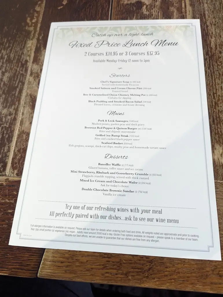 Menu_The Pack Horse_Tottington_image_4