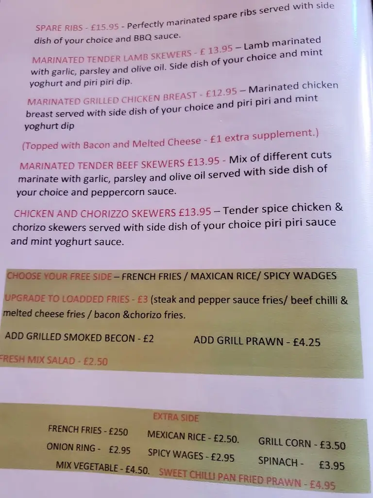 Menu_Churrasco Grill Restaurant_Town Row_image_4