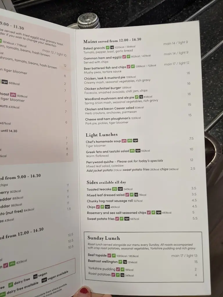 Menu_Perrywood Coffee Shop and Restaurant_Tiptree_image_1