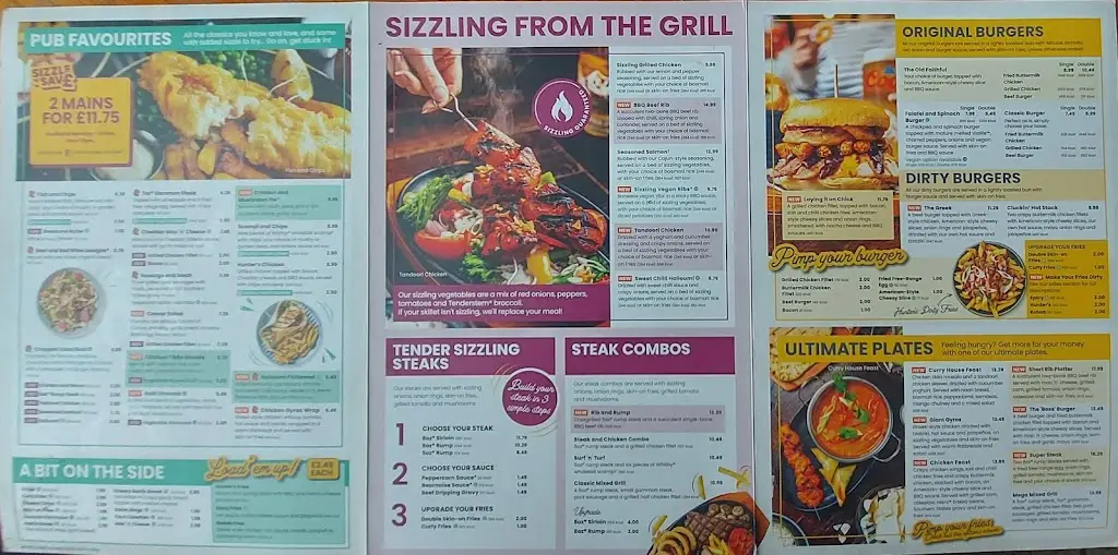 Menu_The Acorn_Bebington_image_1