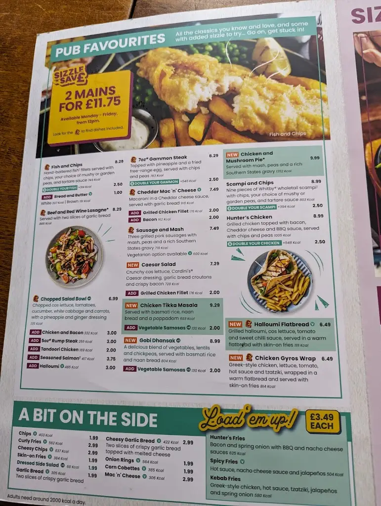 Menu_The Acorn_Bebington_image_4