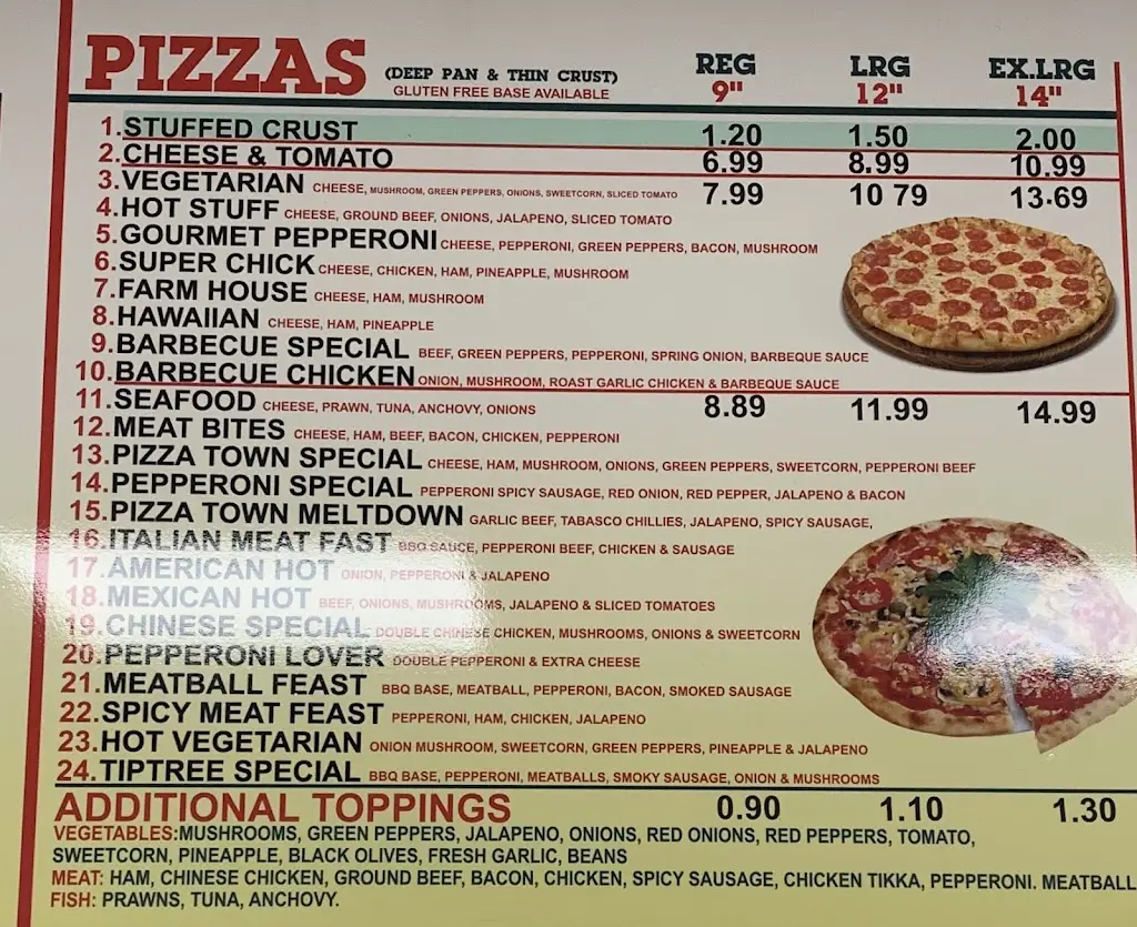 Menu_Pizza Town Kebab House | Tiptree_Tiptree_image_1