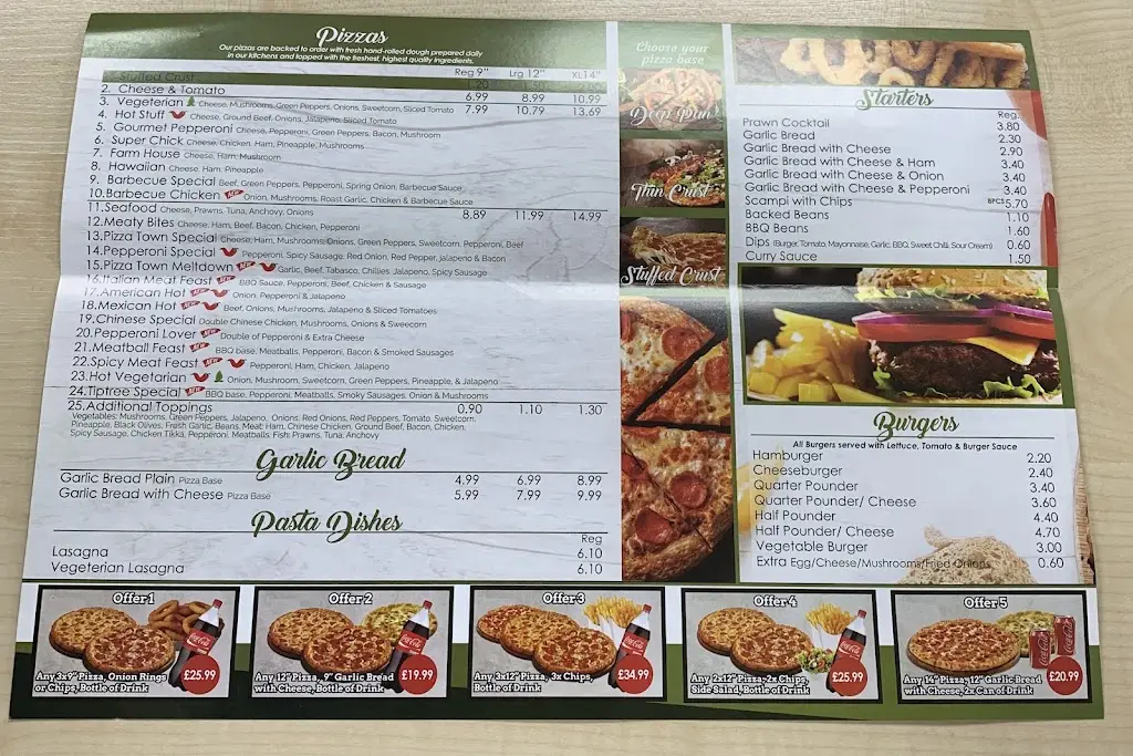 Menu_Pizza Town Kebab House | Tiptree_Tiptree_image_2