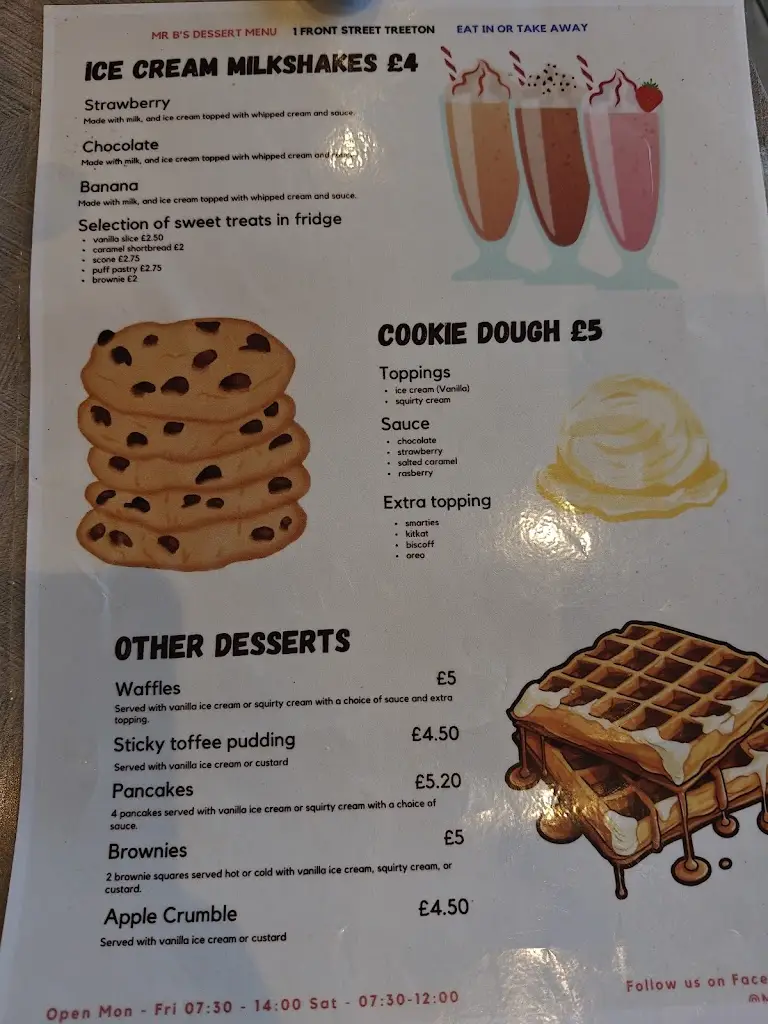 Menu_Mr B's Sandwich shop and Cafe_Treeton_immagine_3