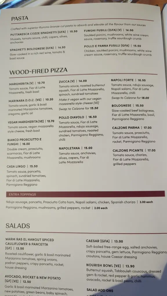 Menu_The Akeman_Tring_image_1