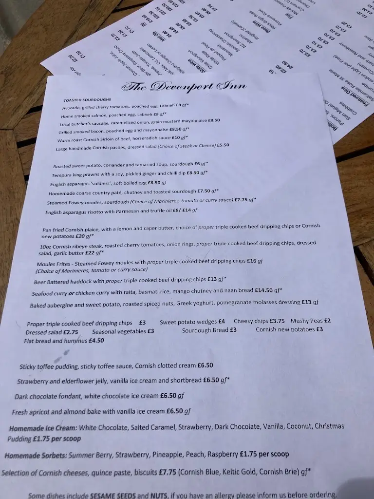 Menu_The Devonport Inn_Torpoint_immagine_4