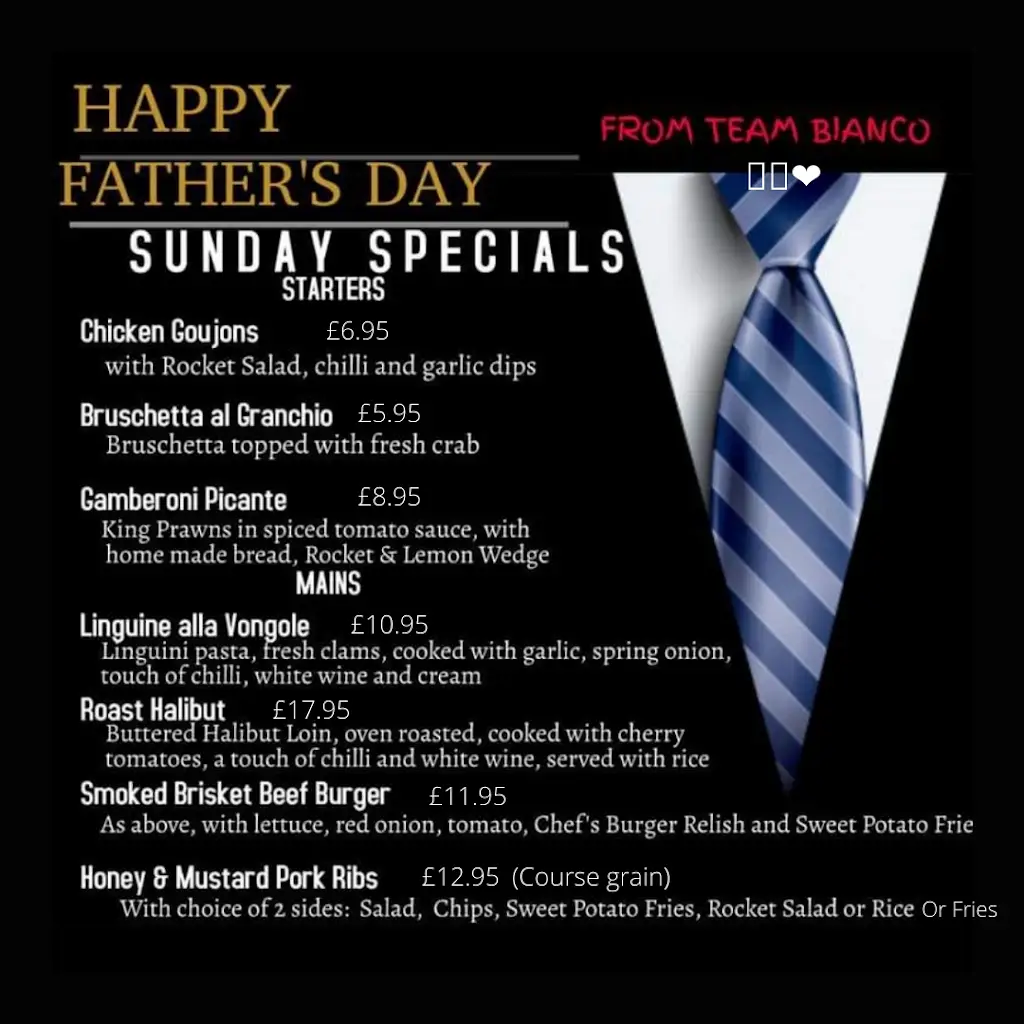 Menü_Bianco Ristorante Thirsk_Thirsk_Bild_3