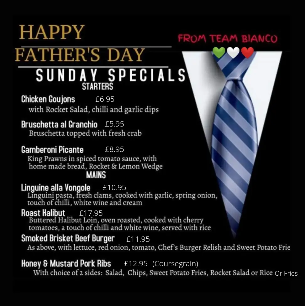 Menü_Bianco Ristorante Thirsk_Thirsk_Bild_4