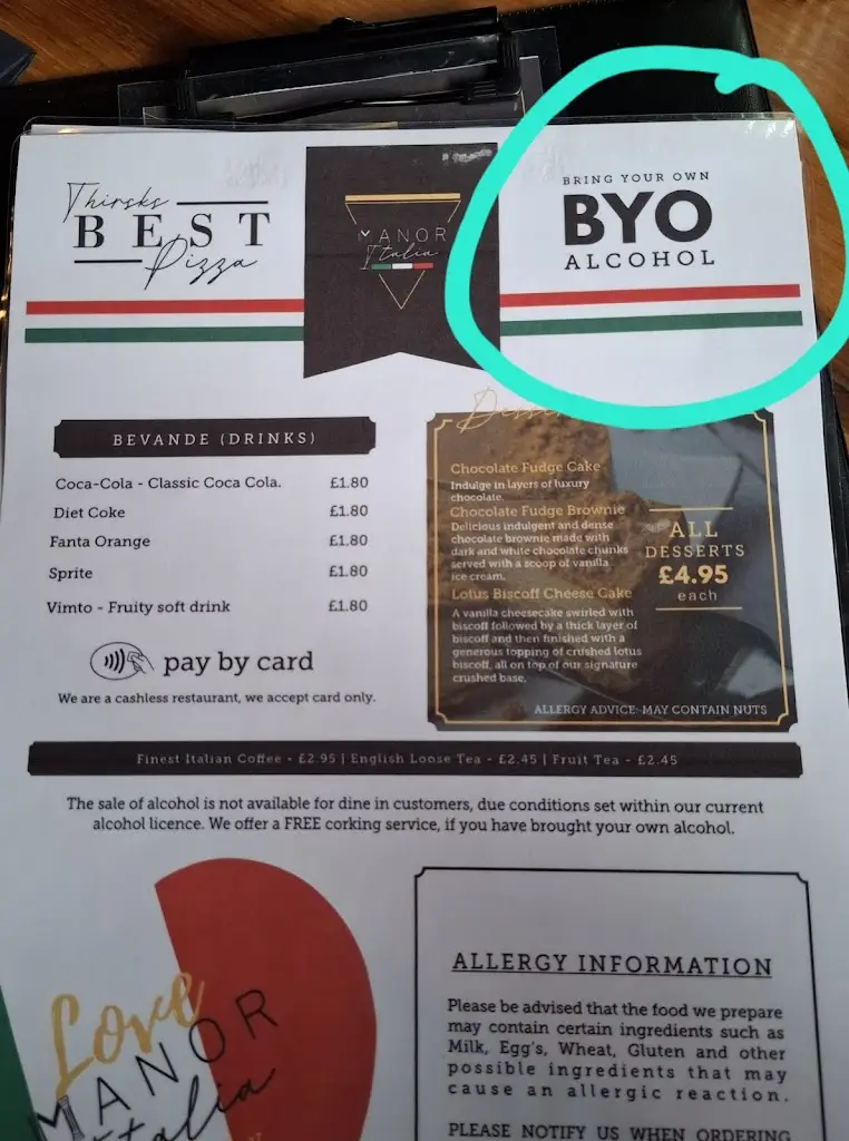 Menu_Manor Italia_Thirsk_image_1