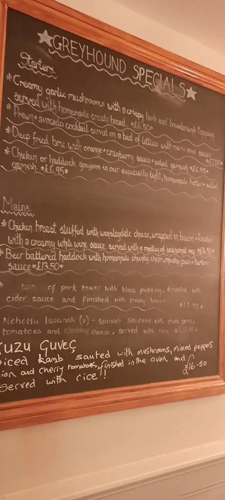 Menü_The Greyhound At Bagby_Thirsk_Bild_3