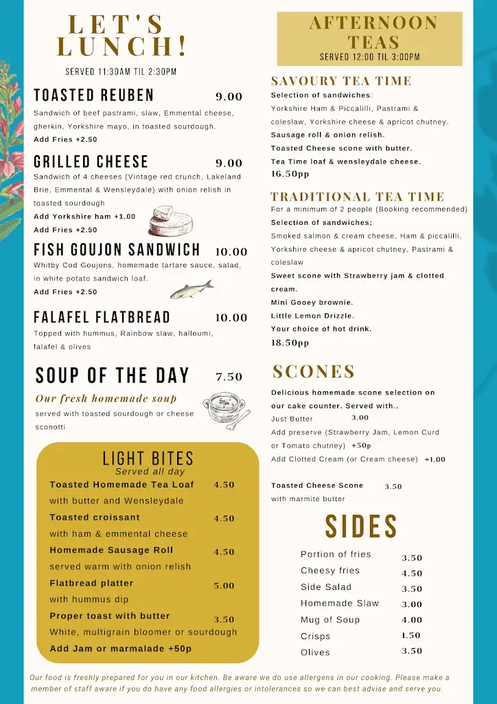 Menu_Tea Time Café_Thirsk_image_1