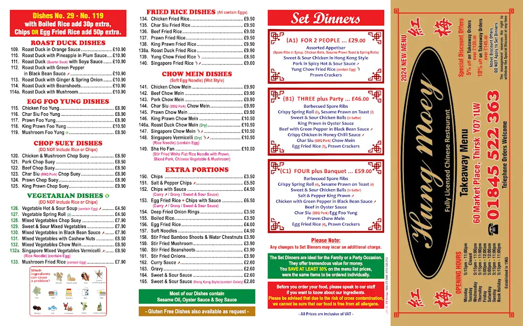Menü_Hung Moey Chinese Restaurant & Takeaway_Thirsk_Bild_1