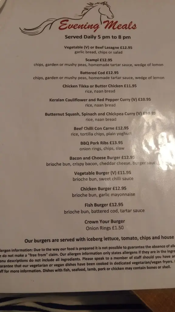 Menu_The White Horse Lodge Hotel and Restaurant_Thirsk_image_2