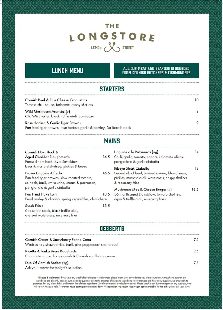Menu_The Longstore Lemon Street_Truro_image_2
