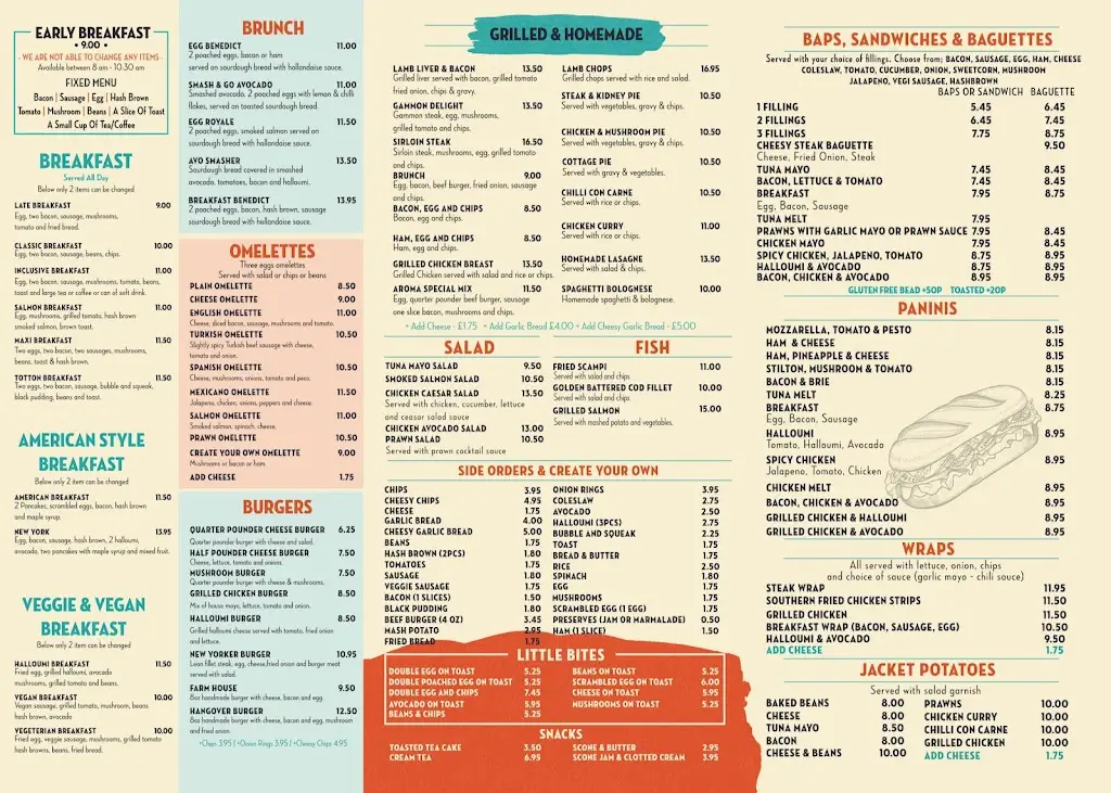 Menu_Cafe Aroma_Totton_image_1