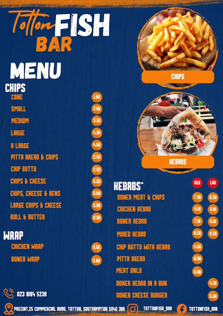 Menu_Totton Fish Bar_Totton_image_1