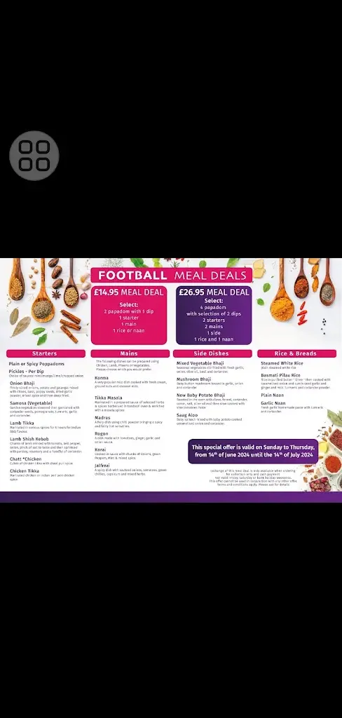 Menu_Aamnah's Indian Kitchen_Totton_image_2