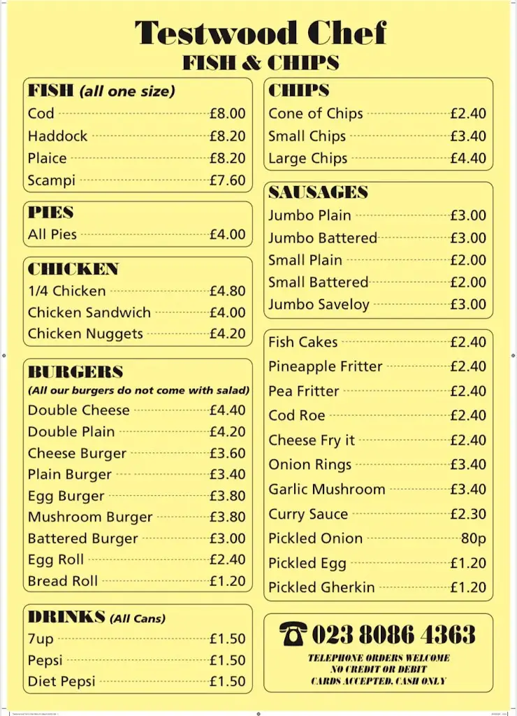 Menu_Testwood Chef_Totton_image_1