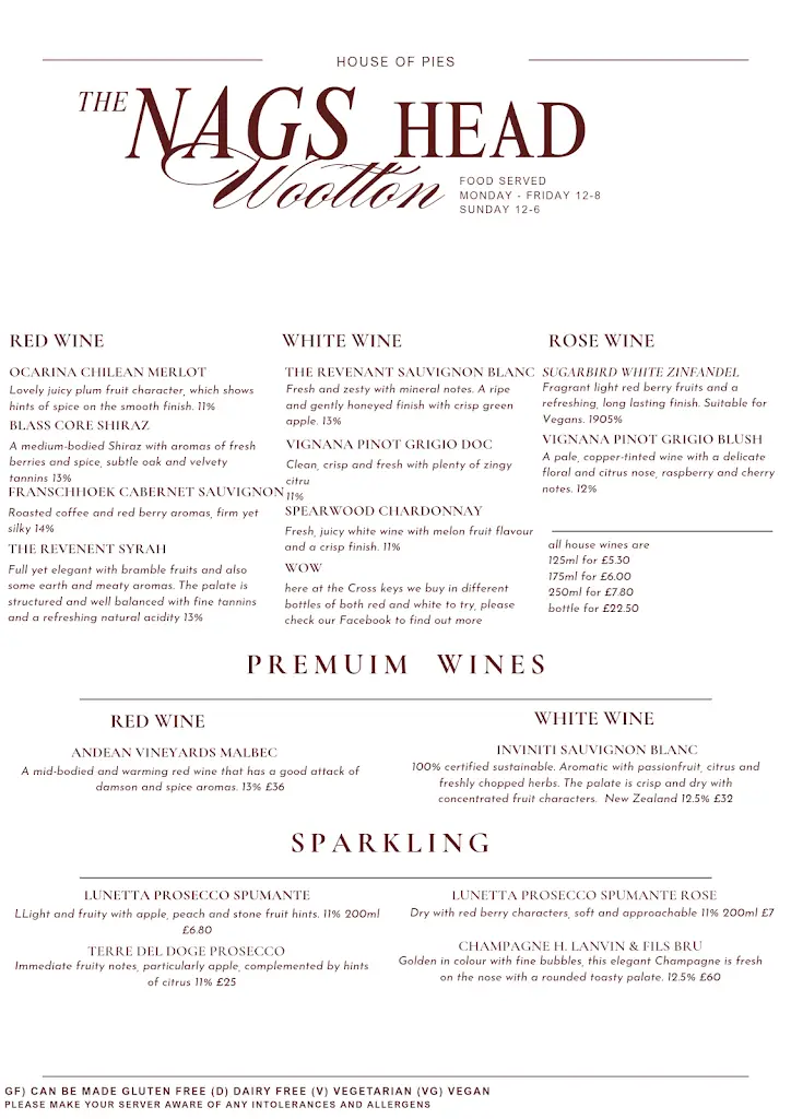 Menu_The Nags Head WOOTTON_Ulceby_image_4