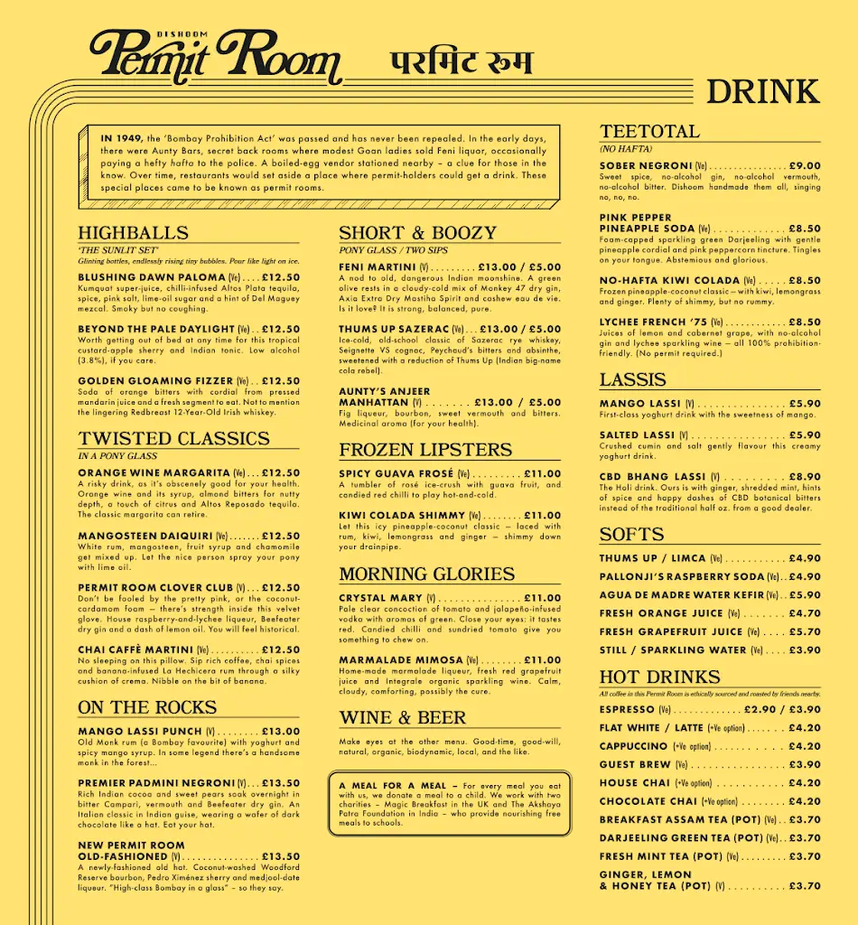 Menu_Dishoom Permit Room Brighton_Beighton_image_1