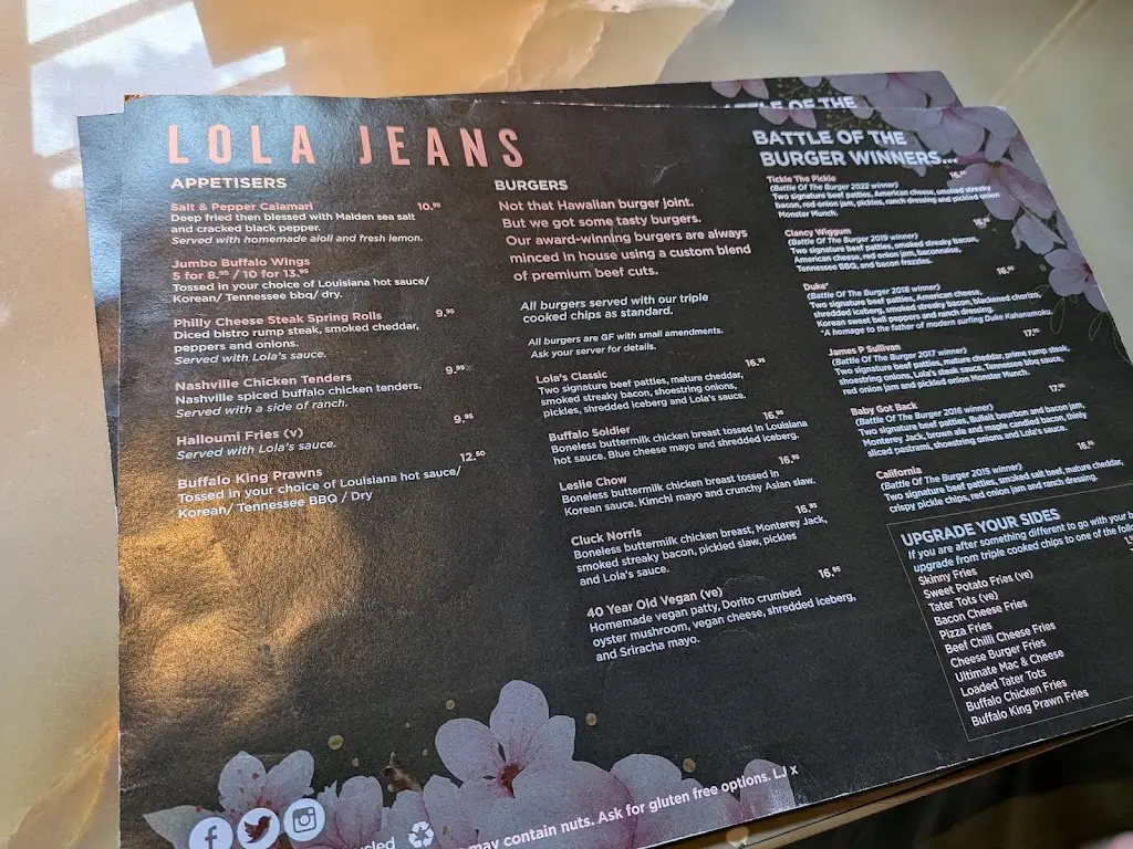 Menu_Lola Jeans Tynemouth_Tynemouth_image_2