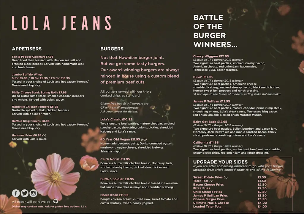 Menu_Lola Jeans Tynemouth_Tynemouth_image_3