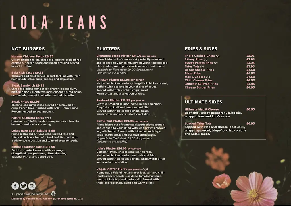 Menu_Lola Jeans Tynemouth_Tynemouth_image_4