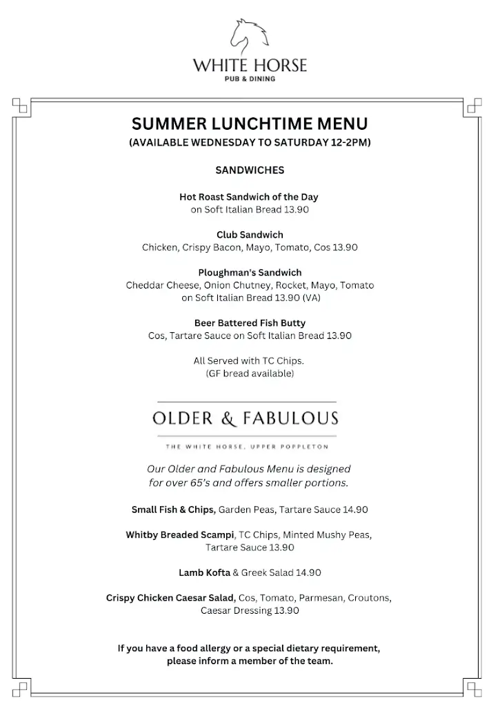 Menu_The White Horse Upper Poppleton_Upper Poppleton_image_3
