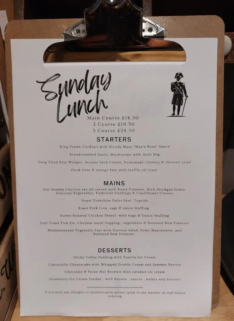 Menü_The Lord Nelson_Upper Poppleton_Bild_3