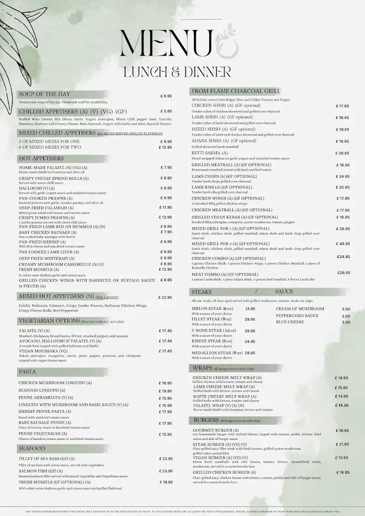 Menu_Aroma Verwood Restaurant_Verwood_image_1