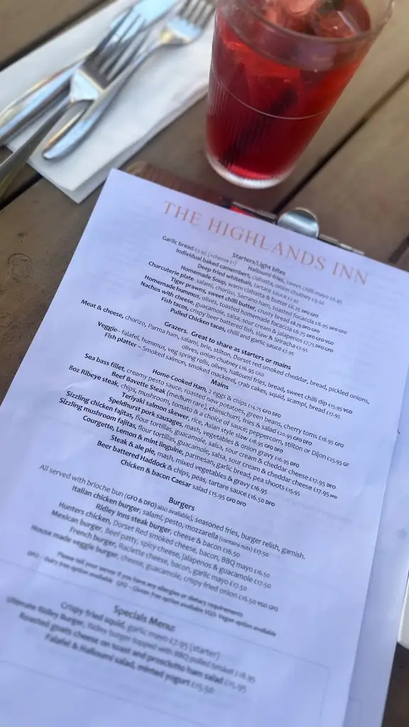 Menu_The Highlands Inn_Uckfield_image_4