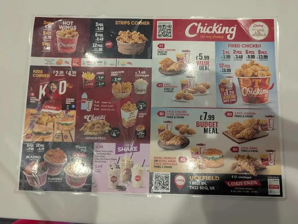 Menu_Chicking Uckfield_Uckfield_image_1