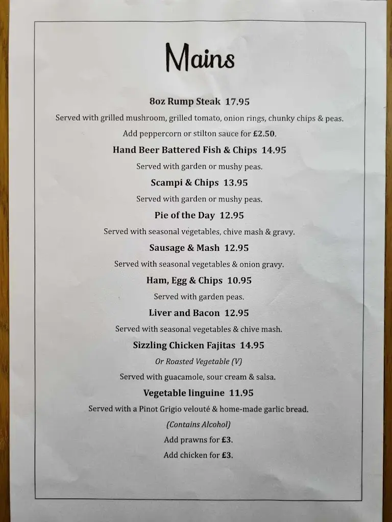 Menu_The Pig & Butcher_Uckfield_image_1