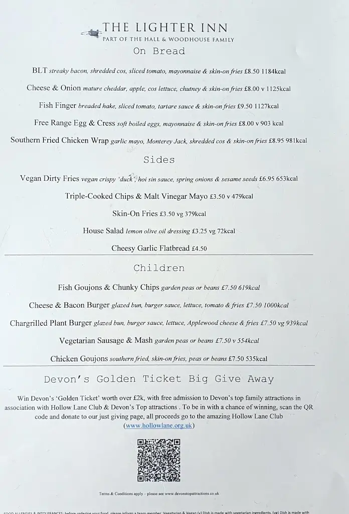 Menu_The Lighter_Topsham_image_1