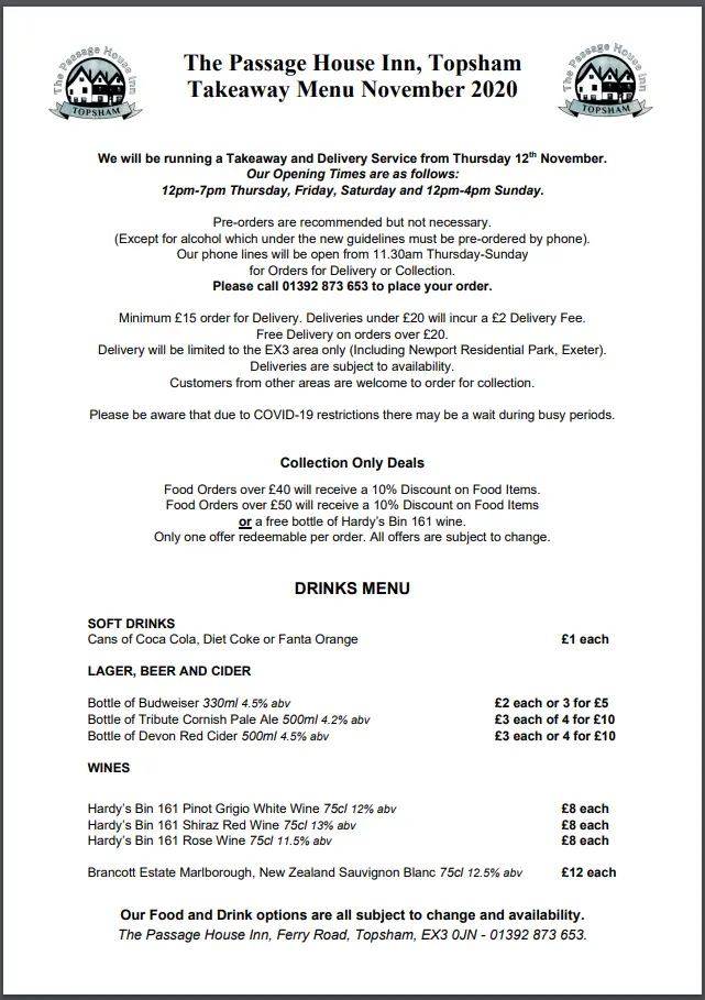 Menu_The Passage House Inn_Topsham_image_4