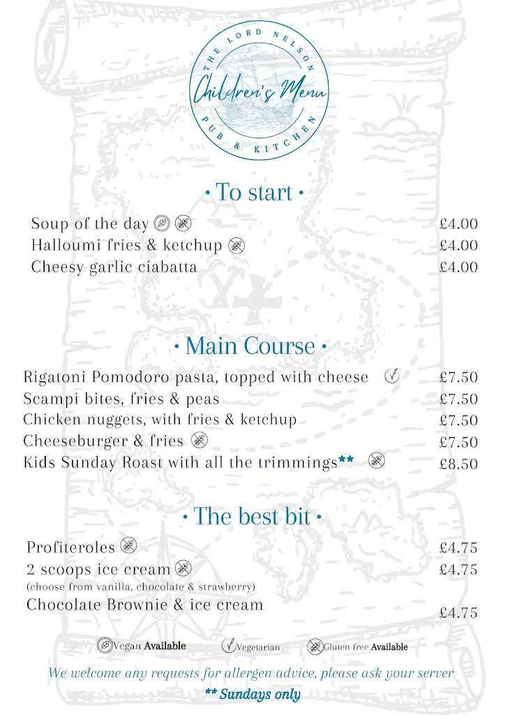 Menu_The Lord Nelson Pub & Kitchen_Topsham_image_1