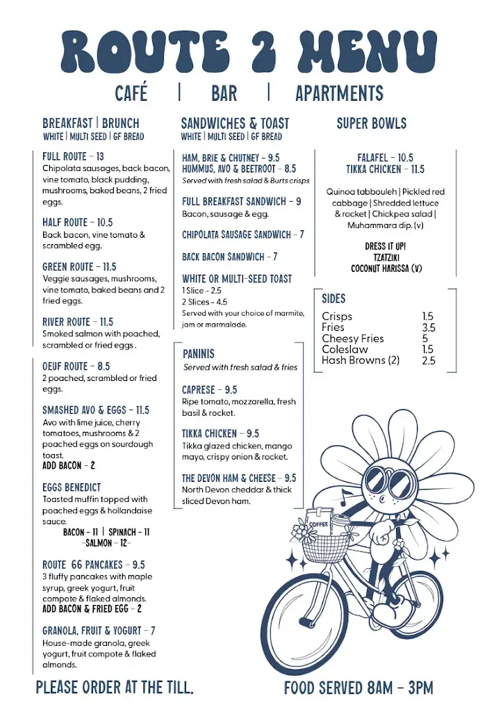 Menu_Route 2 Cafe Bar & Apartments_Topsham_image_2