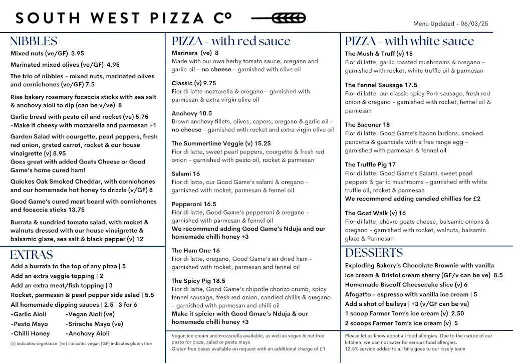 Menu_South West Pizza Company_Topsham_image_1