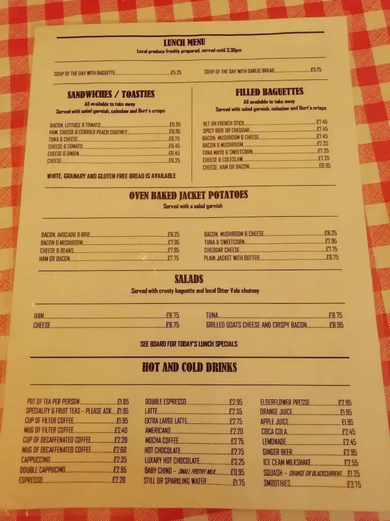 Menu_The Cafe_Topsham_immagine_4