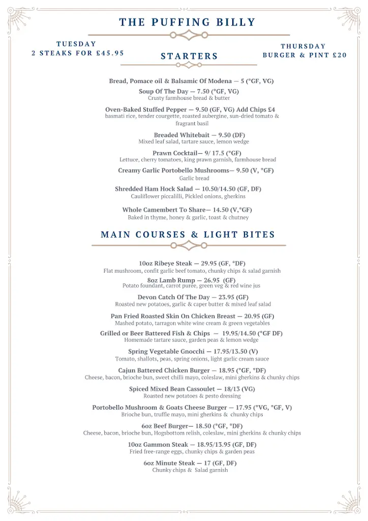 Menu_The Puffing Billy Inn_Topsham_image_1