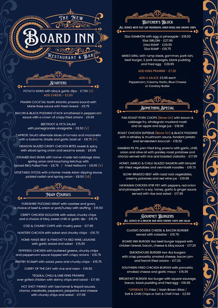 Menu_The New Board Inn_Ushaw Moor_image_1