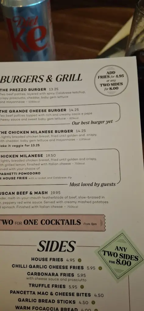 Menu_Prezzo Italian Restaurant Trowbridge_Trowbridge_image_1