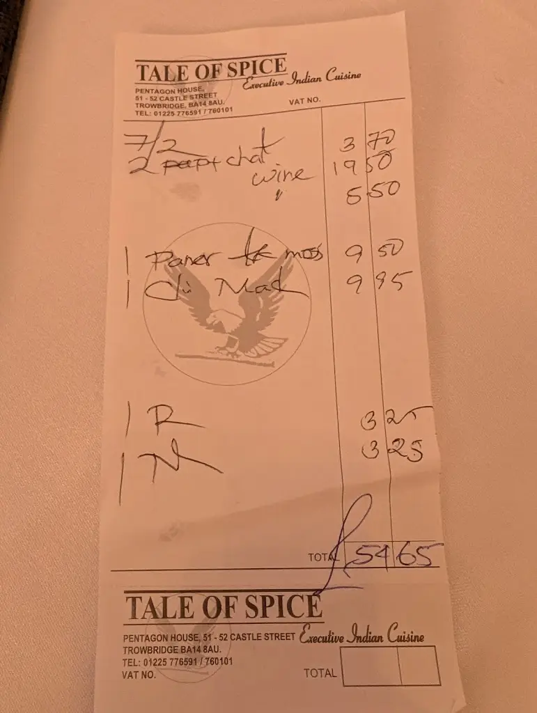 152bobby_Tale Of Spice_Trowbridge_review