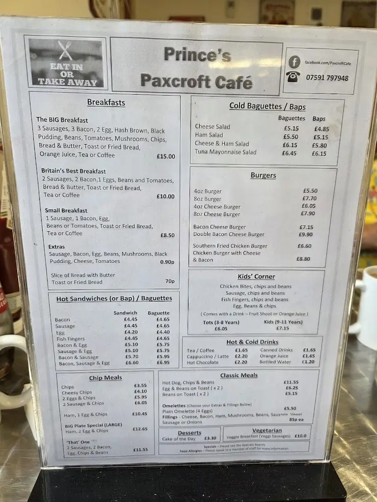 Menu_Paxcroft Cafe_Trowbridge_image_1