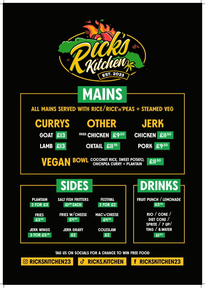 Menu_Ricks Kitchen_Trowbridge_image_1