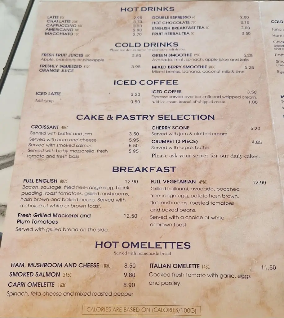 Menü_Capri @ The Vine_Wakefield_Bild_3