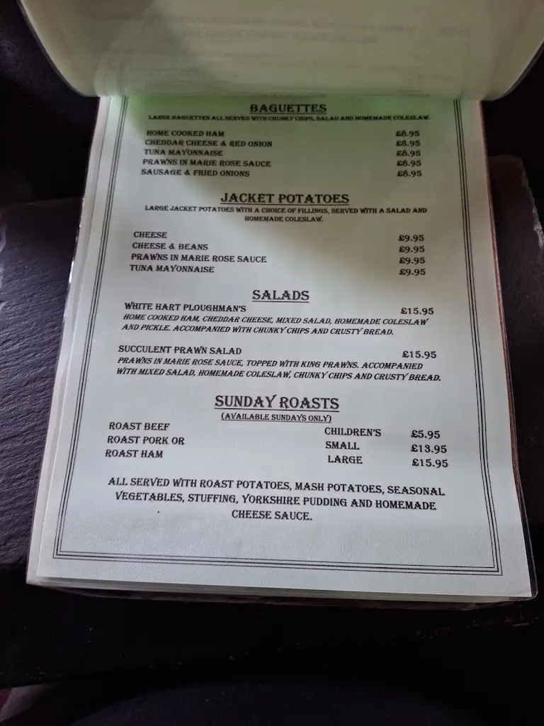 Menu_The White Hart_Wadworth_image_1